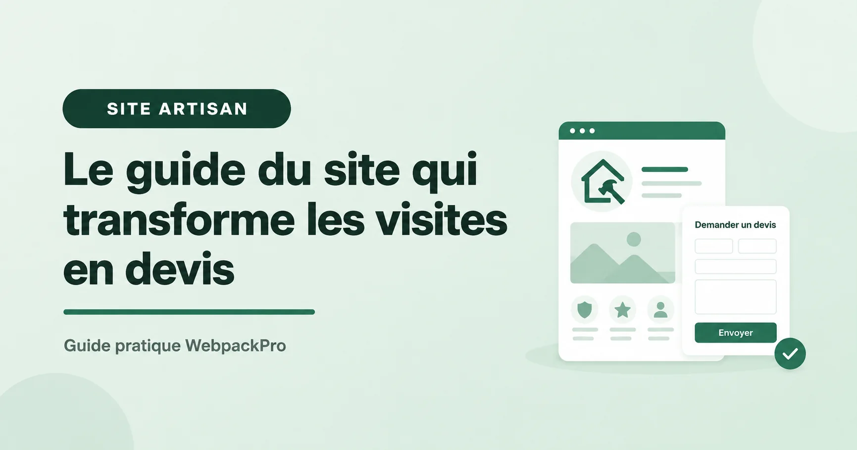 Création de site internet professionnel pour artisan