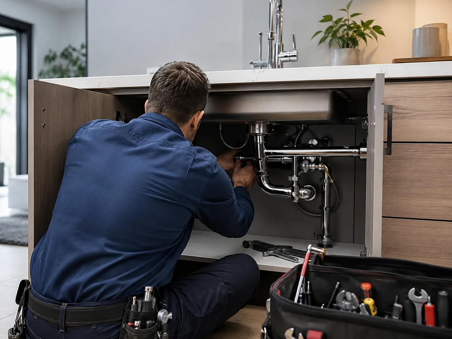 Salle de bain moderne rénovée